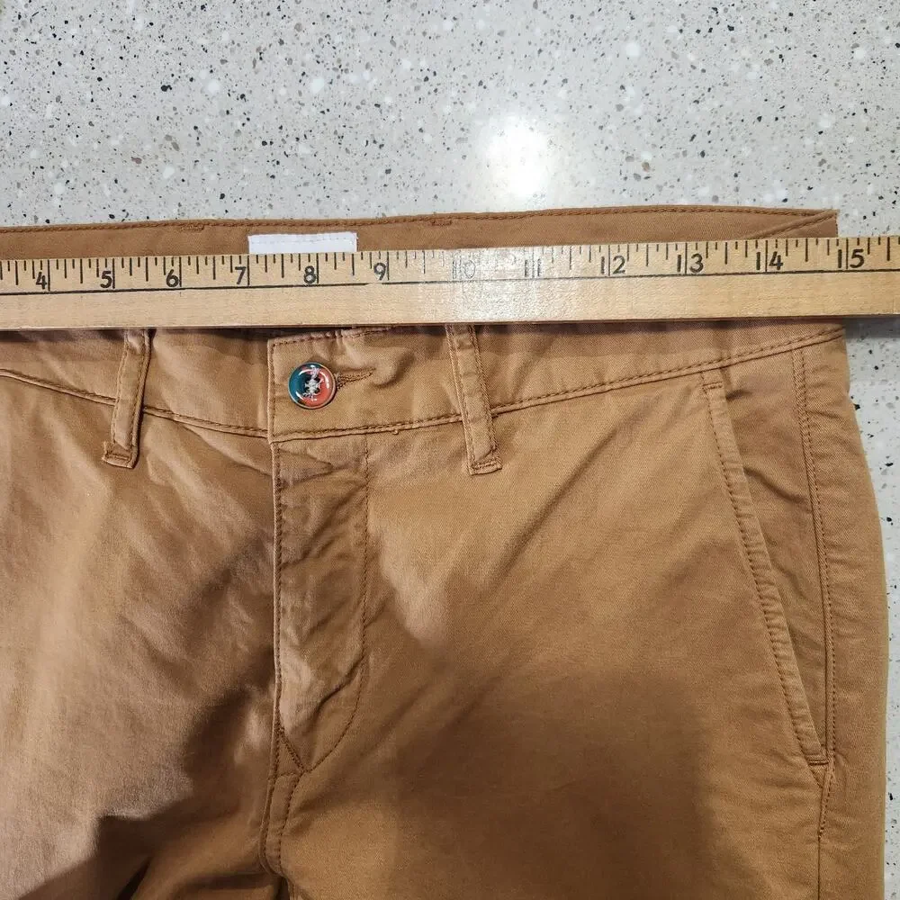 Serge‎ Blanco 702 Chino Pants 30x33 Bronze Brown Men Workwear Office Casual NEW